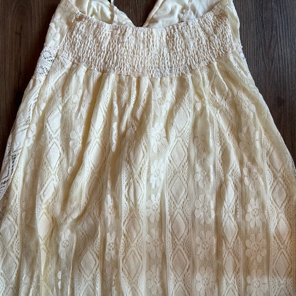 NWOT- Lace Maxi Dress with Pom Pom Details - Picture 7 of 9